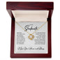 To My Soulmate Love Knot Necklace – Romantic Gift with CZ Crystals