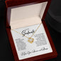To My Soulmate Love Knot Necklace – Romantic Gift with CZ Crystals