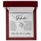 To My Soulmate Love Knot Necklace – Romantic Gift with CZ Crystals