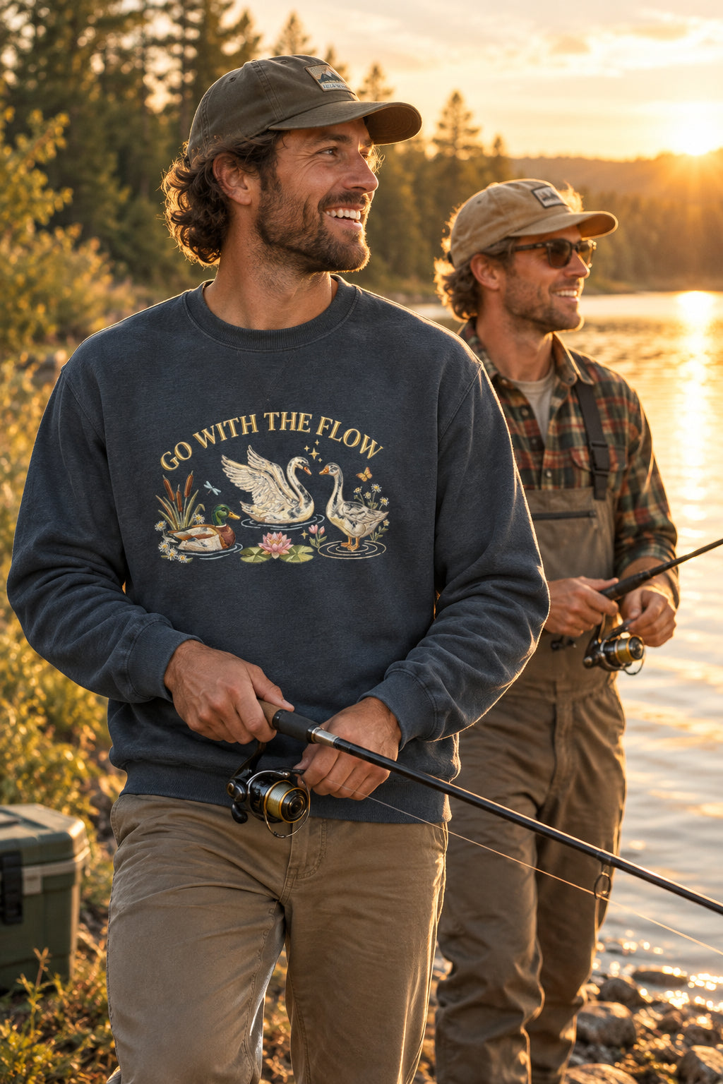 GO WITH THE FLOW Crewneck Sweatshirt