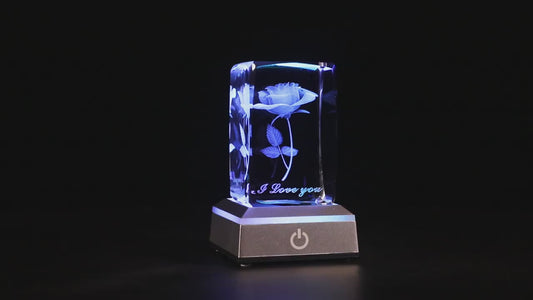3D Rose LED Night Light – Romantic Home Decor Gift